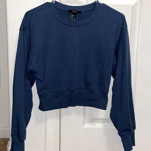 forever 21 dark blue crewneck